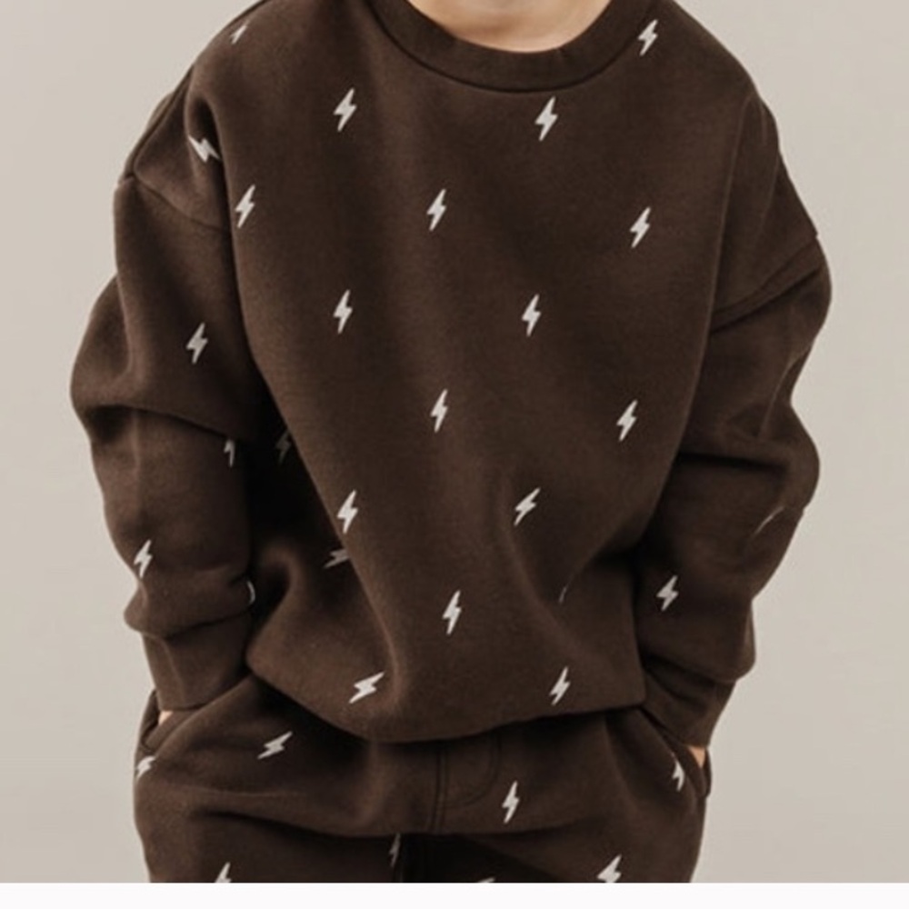 RYLEE + CRU  Lightning Sweatshirt | Brown / Size XL